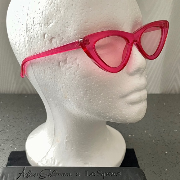 ADAM SELMAN X LE SPECS THE LAST LOLITA CAT-EYE ROSE TINTED SUNGLASSES - Picture 5 of 13